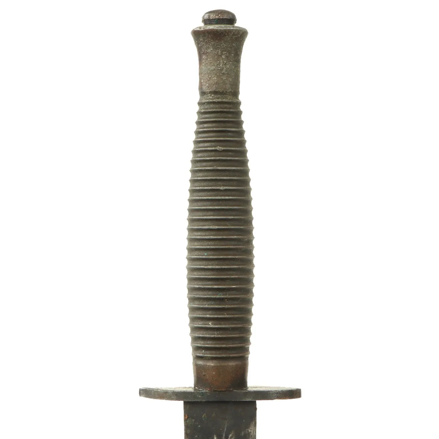 Original British WWII Early 3rd Pattern Broad Arrow Marked Fairbairn-Sykes Fighting Knife with Scabbard