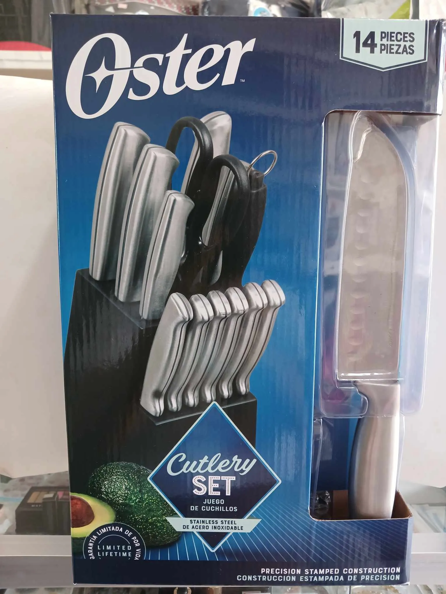 Oster Baldwyn - 14 Piece Stainless Steel Cutlery Block Set