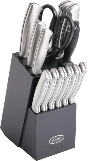 Oster Baldwyn - 14 Piece Stainless Steel Cutlery Block Set