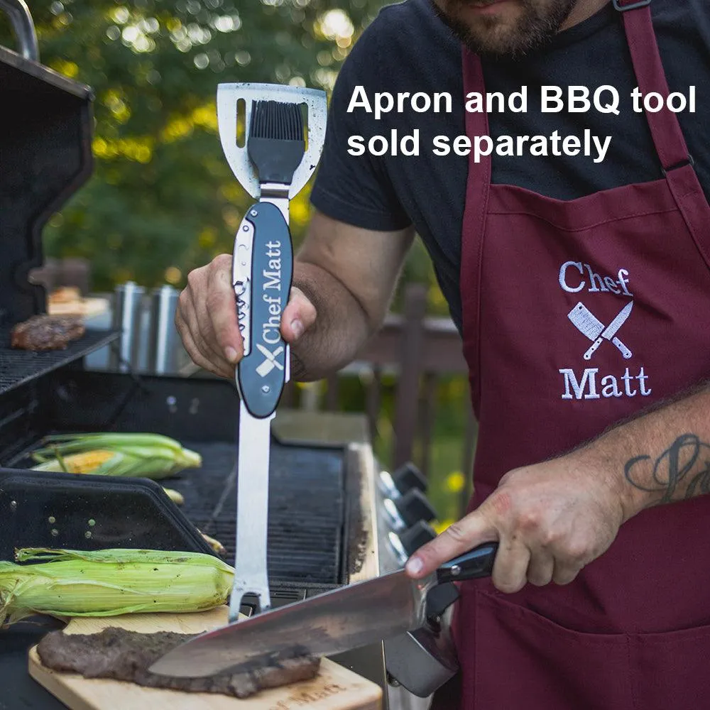 Personalized Laser Engraved Chef Knives Cutting Board (Rectangle or Paddle Shaped Options)