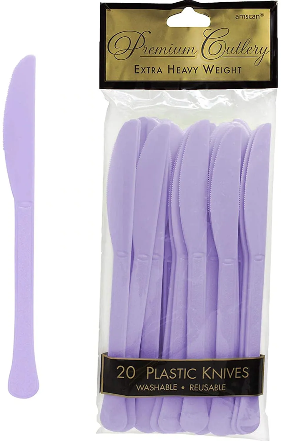 Plastic Cutlery Knives - Lilac