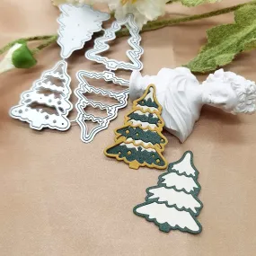 Printable Heaven Large Cutting Die -  Christmas Trees 4pcs (L057)
