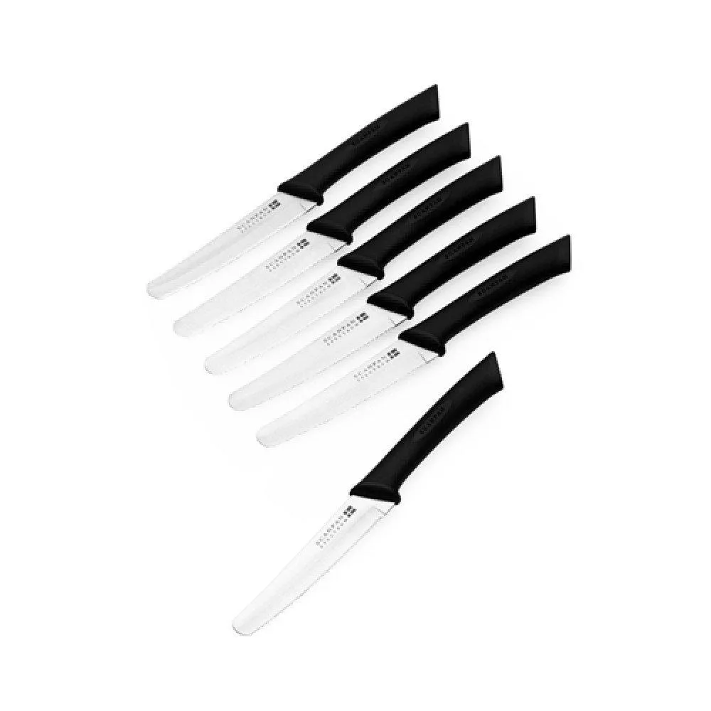 Scanpan Spectrum Black Steak Knives Set of 6