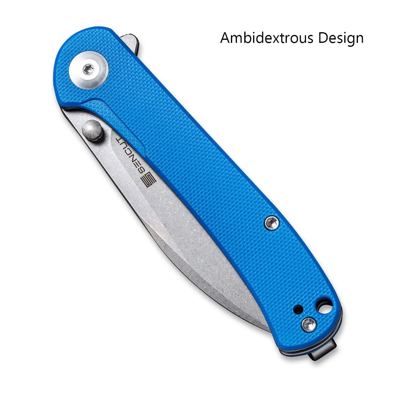 SENCUT Scepter Flipper &Thumb Stud Knife G10 Handle (2.97" 9Cr18MoV Blade) SA03A