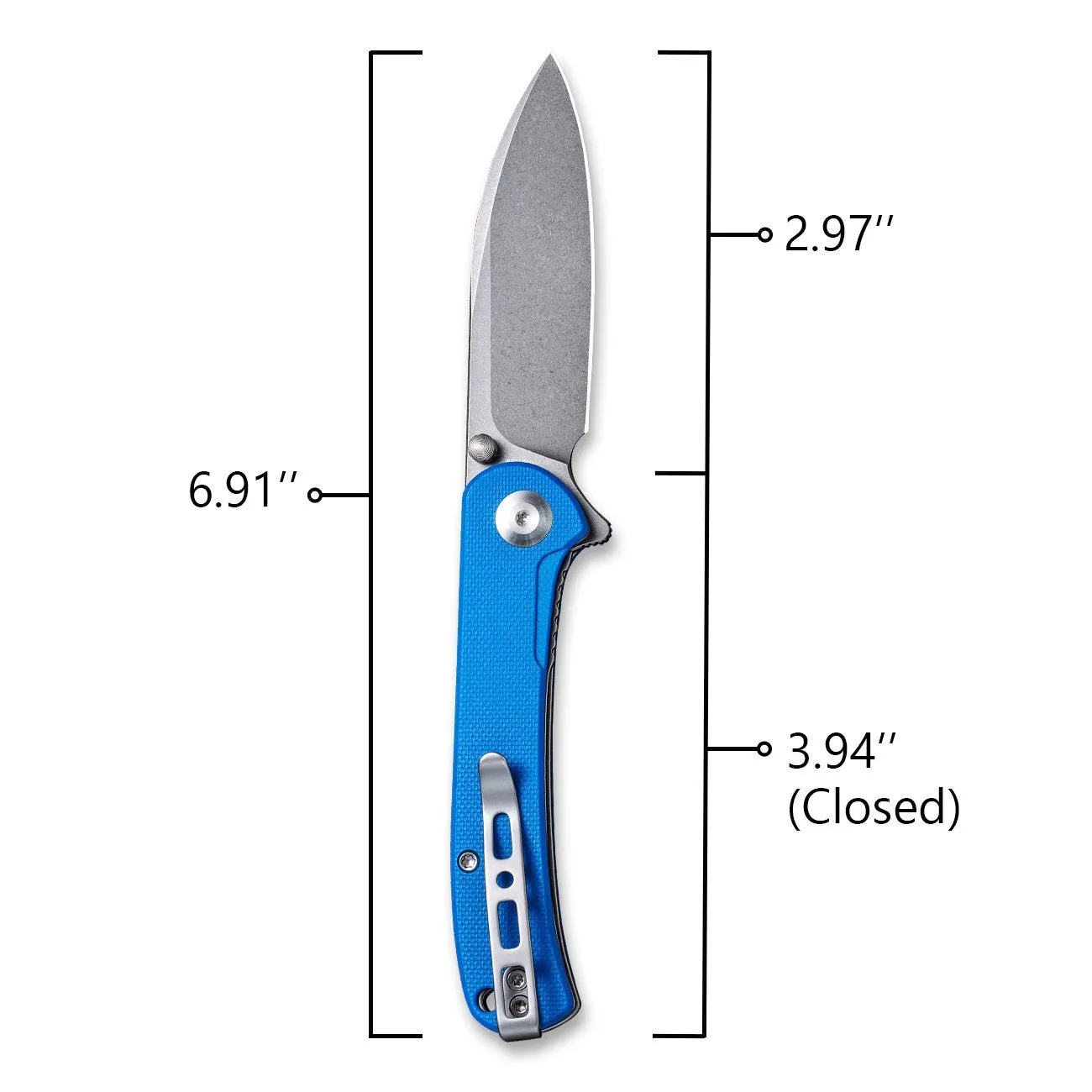 SENCUT Scepter Flipper &Thumb Stud Knife G10 Handle (2.97" 9Cr18MoV Blade) SA03A