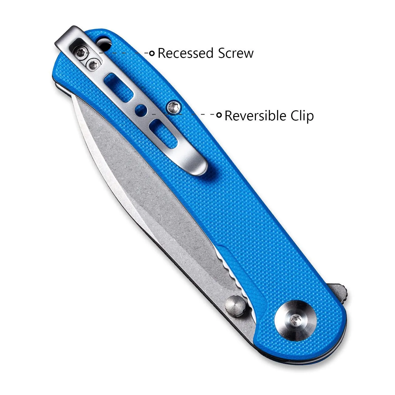SENCUT Scepter Flipper &Thumb Stud Knife G10 Handle (2.97" 9Cr18MoV Blade) SA03A