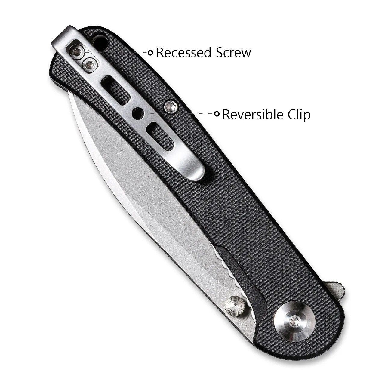 SENCUT Scepter Flipper &Thumb Stud Knife G10 Handle (2.97" 9Cr18MoV Blade) SA03B