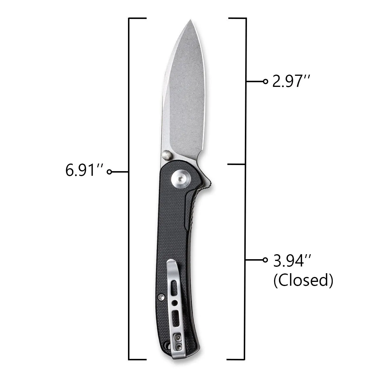 SENCUT Scepter Flipper &Thumb Stud Knife G10 Handle (2.97" 9Cr18MoV Blade) SA03B
