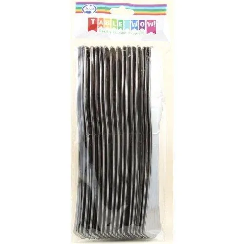 Silver Plastic Knives
