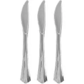 Silver Plastic Knives
