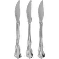 Silver Plastic Knives