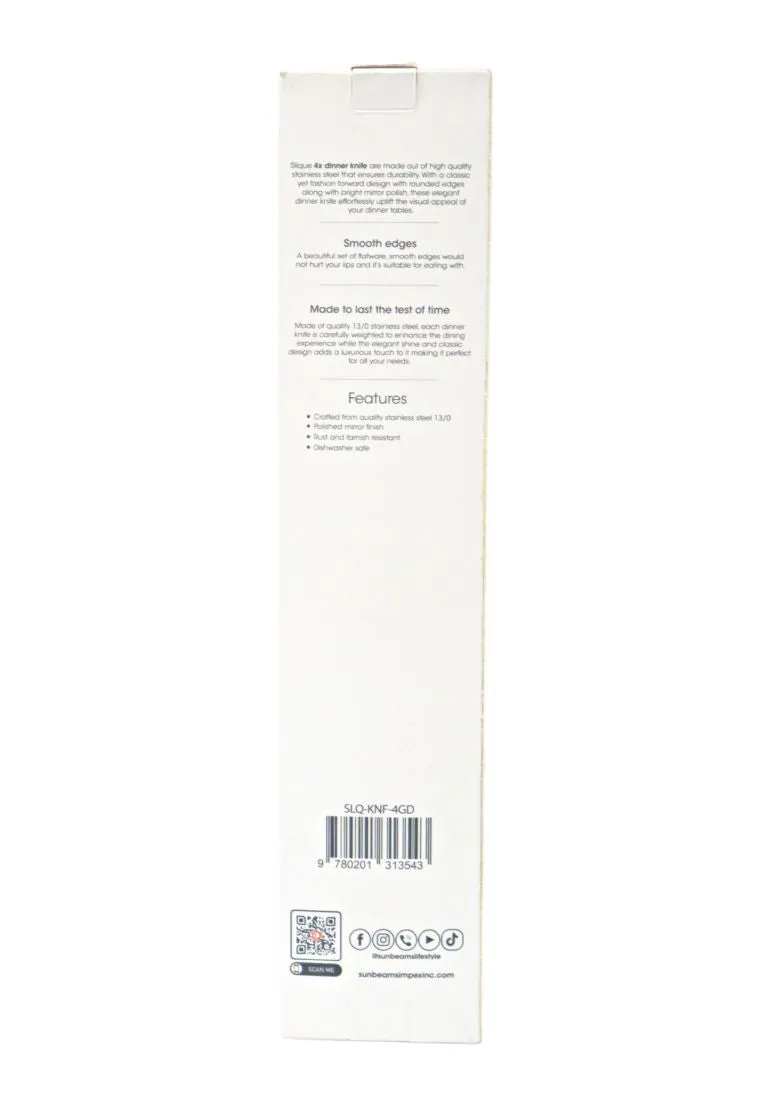 Slique 4piece Dinner Knife