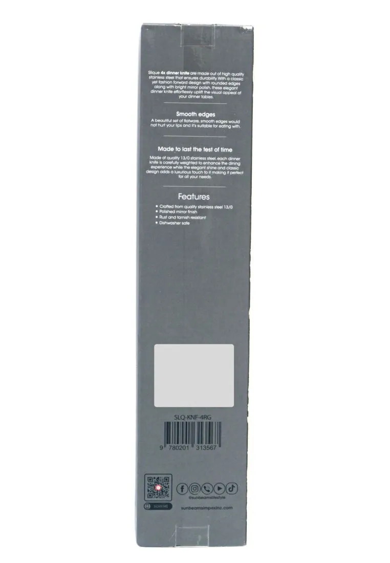 Slique 4piece Dinner Knife