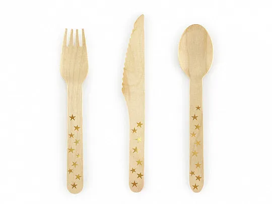 Star Wooden Cutlery