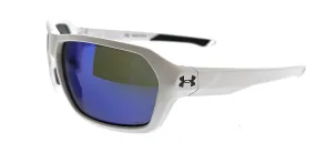 UNDER ARMOUR UA RECON6HT Matte White Rectangle Sunglasses
