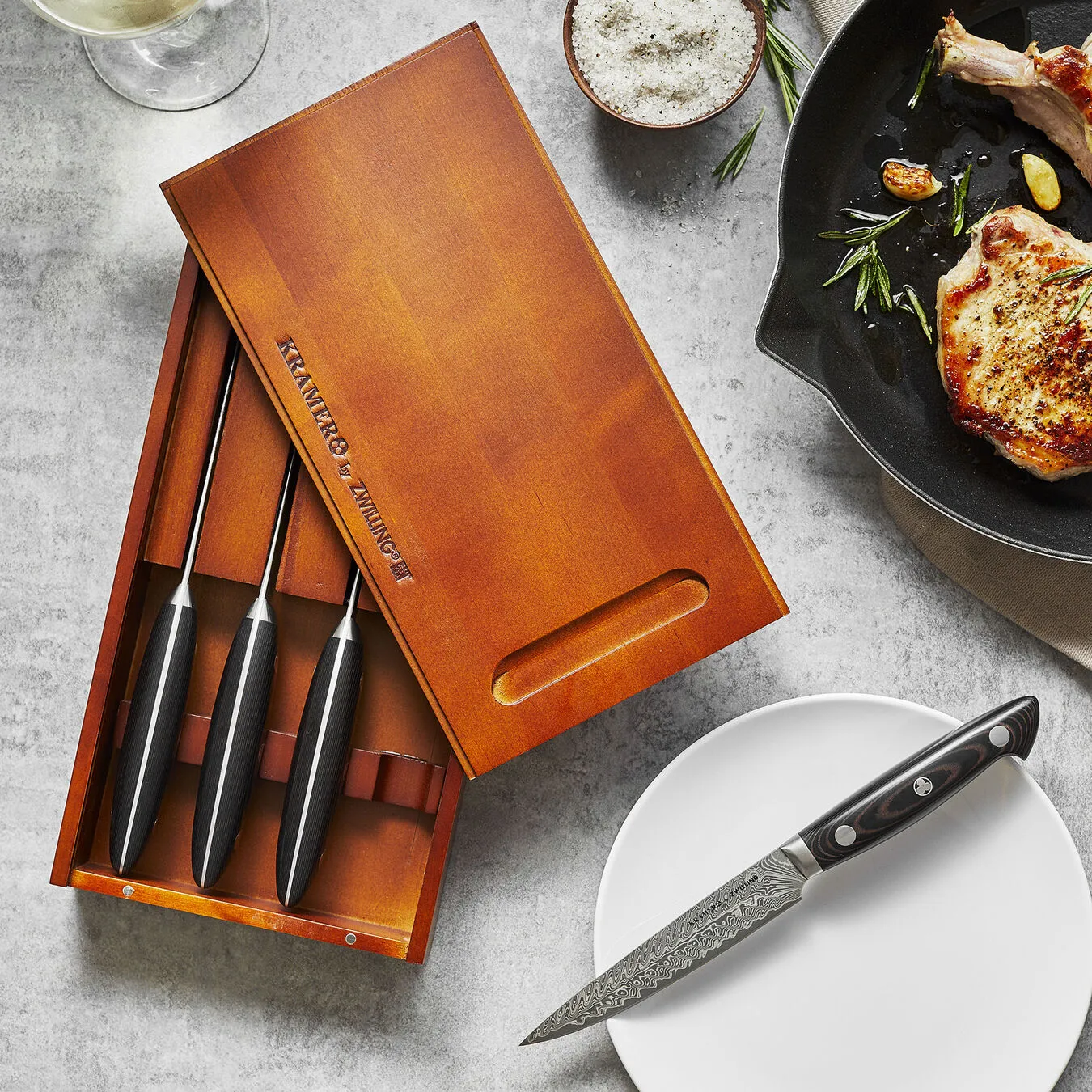 ZWILLING KRAMER - Euroline Stainless Damascus Collection 4-pc, Steak Knife Set